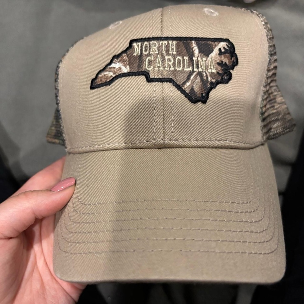 North Carolina Tan Camo Hat